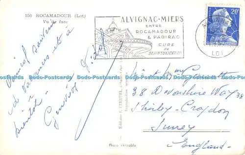 R450218 950 Rocamadour Lot Vu de face J Vertuel 1957