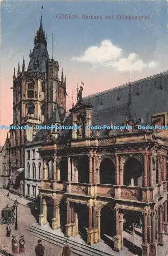 R452047 Coeln Rathaus mit Glockenspiel H W K