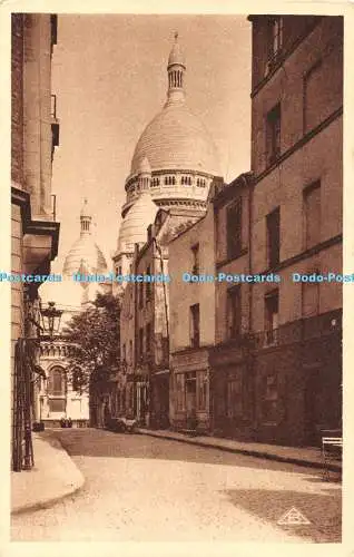 R450232 Vues de Paris Braun No 66 Basilique du Sacre Coeur Vue Prise de la rue d