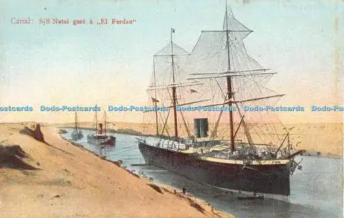 R453499 Canal S S Natal gare a El Ferdau The Cairo Postcard Trust 304