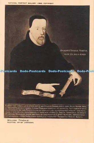 R453506 William Tyndale Gemälde Künstler unbekannt National Portrait Gallery 1592 B