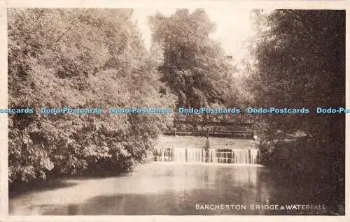 R448262 Barcheston Bridge and Waterfall C G Coleman The Seal of R A British Arti