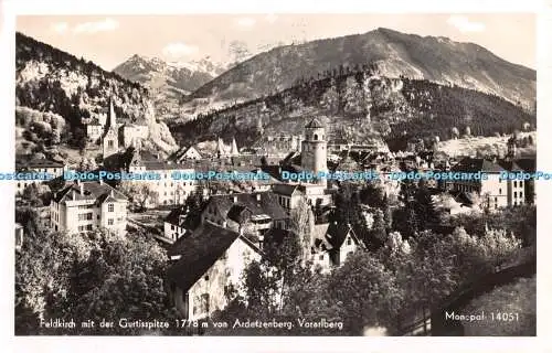 R453549 Feldkirch mit der Gurtisspitze 1778 m von Ardetzenberg Vorarlberg Monopo