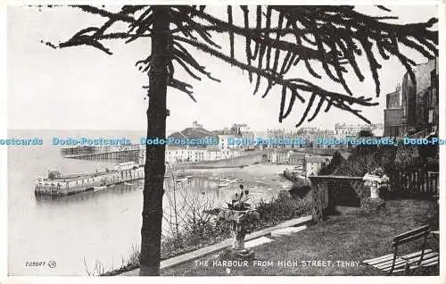 R446449 209007 The Harbour from High Street Tenby Valentines Silveresque