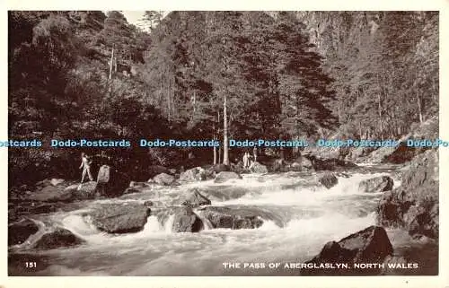 R453618 The Pass Of Aberglaslyn North Wales 151 Postkarte