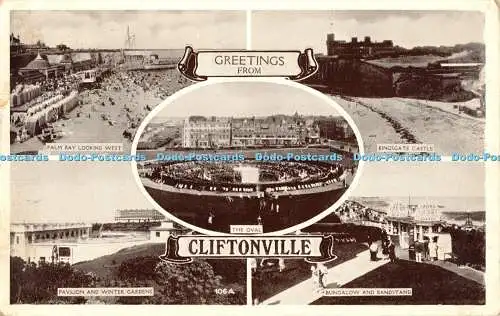 R453659 Grüße aus Cliftonville 106A Postkarte 1954