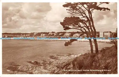 R453661 Falmouth Bay von Pendennis Point 78 RP Postkarte 1955