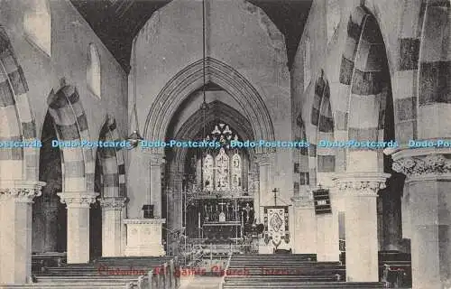 R448452 Clevedon Allerheiligen Kirche Innenraum Postkarte