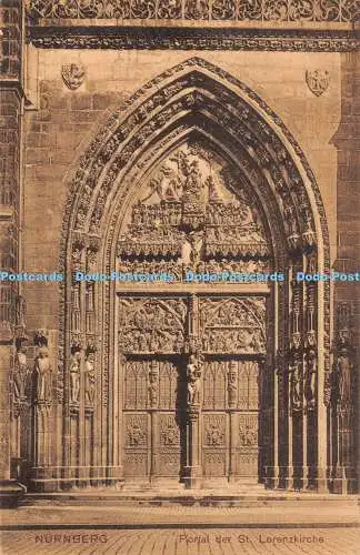 R450695 Nürnberg Portal der St Lorenzkirche G m b H E V Nr 620 9 1905