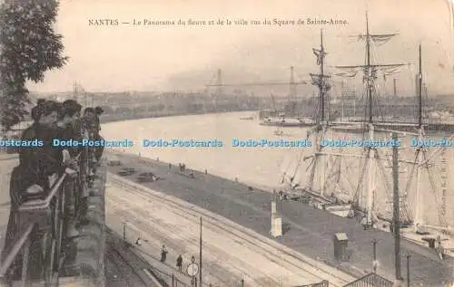 R448713 Nantes Le Panorama du fleuve et de la ville vus du Square de Sainte Anne
