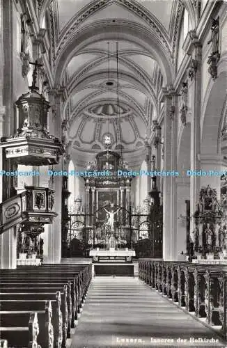 R452634 Luzern Inneres der Hofkirche g 8600 Schnarrwyler