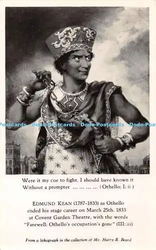 R452662 Harry R Beard Theatre Collection Little Eversden Cambridge No 14 Edmund