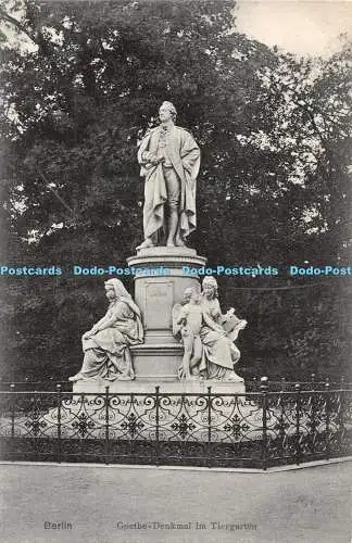 R450864 Berlin Goethe Denkmal im Tiergarten