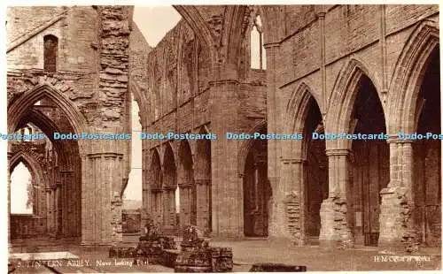 R454153 Tintern Abbey Nave looking East H M Office of Works