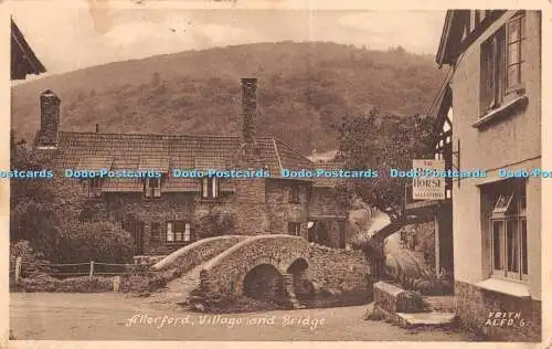 R454169 Allerford Village and Bridge F Frith
