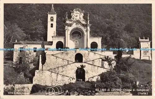 R452785 Ditta G Mayr 63 Lago di Lugano Chiesa di Campione Italia 1949