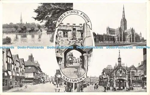 R448952 Greetings from Salisbury G 3278 Silveresque Valentines Multi View