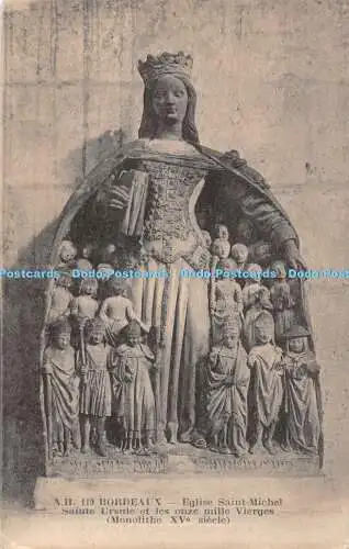 R450999 Bordeaux Eglise Saint Michel Sainte Ursule et les onze mille Vierges Ch