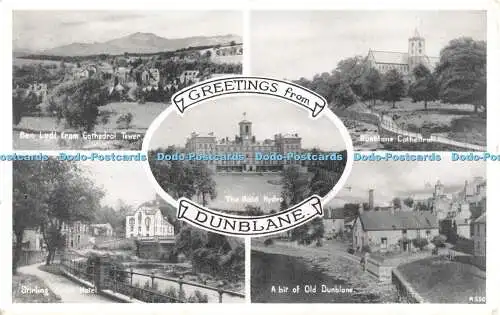 R451079 Grüße aus Dunblane Ein bisschen Old Dunblane The Hotel Hydro J B weiß