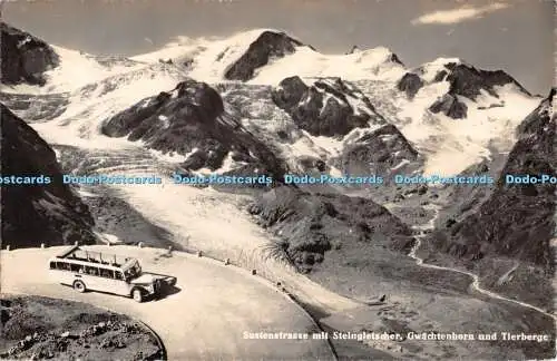 R454309 Sustenstrasse mit Steingletscher Gwachtenhorn und Tierberge Photoglob 19