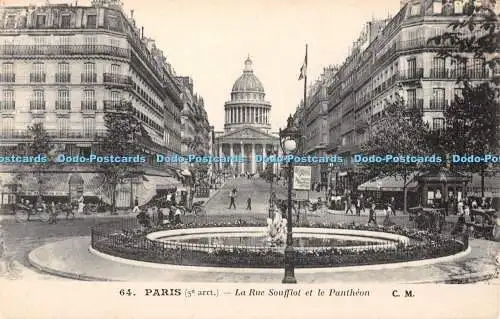 R451191 Paris La Rue Soufflot et le Pantheon C M