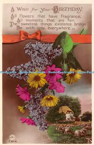 R453031 Ein Wunsch zum Geburtstag Alle Blumen, die Duft haben Rotary Photo T