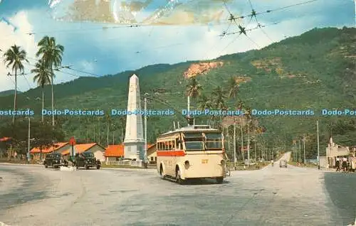 R454521 The War Memorial Penang Malaya Malayan Color View