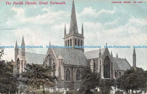 R454534 The Parish Church Great Yarmouth Jarrold Serie Nr. 1351