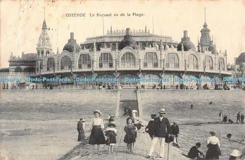 R454548 Ostende Le Kursaal vu de la Plage 12455 Wilhelm Hoffmann A G Dresden