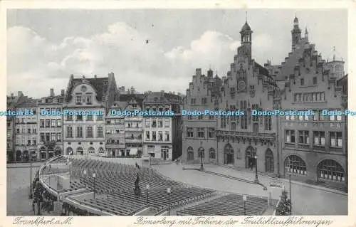 R454554 Frankfurt a M Romerberg mit Tribune der Freilichtaufführungen Jacobs Kun