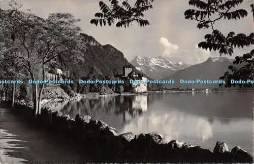 R453123 7248 Lac Leman Chateau de Chillon et les Dents du Midi Jaeger