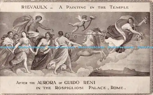 R453204 Rievaulx Ein Gemälde im Tempel nach der Aurora von Guido Reni in der