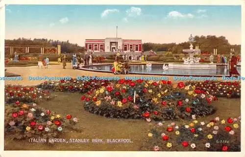 R454853 Italienischer Garten Stanley Park Blackpool G 5258 De Luxe Farbe Postkarte Val