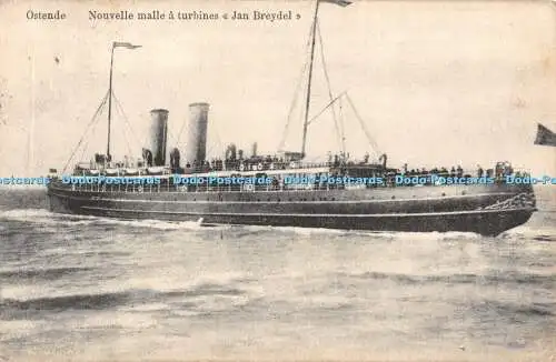 R455015 Ostende Nouvelle malle a Turbinen Jan Breydel Ste Daveluy Imp Litho de l