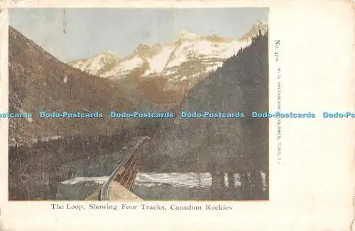 R455379 The Loop Showing Four Tracks Canadian Rockies No 470 W G MacFarlane 1905