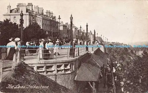 R455407 The Leas Folkestone Fine Art Postkarten Bretts Publikationen