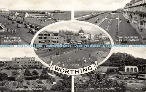 R455412 Worthing K 493 D Silveresque 3059V Style Postcard Valentines 1965 Multi