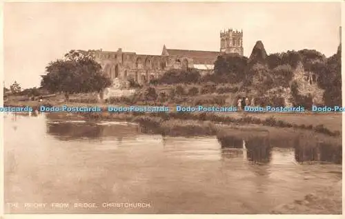 R455436 The Priory from Bridge Christchurch The Daily News Wallet Guide Serie 1