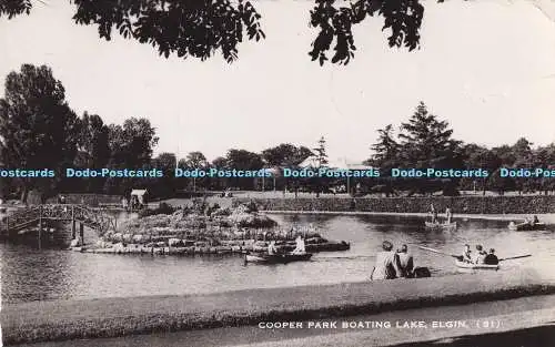 R455501 Cooper Park Boating Lake Elgin 31 M und L National Series 1961