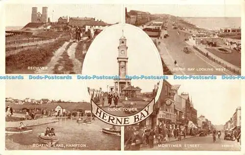 R455810 Herne Bay 220002 Phototype Valentines 1953 Multi View