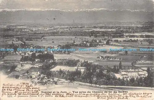 R456023 Veyrier et le Jura Vue prise du Chemin de fer du Saleve Charnaux Freres