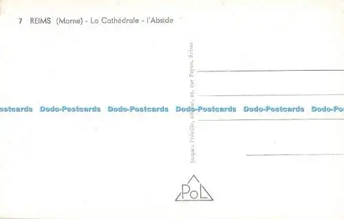R456254 Reims Marne La Cathedrale l Abside Pol Jacques Freville