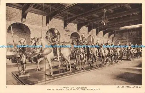 R456308 Tower of London White Tower View in Horse Armoury Harrison H M Office of