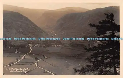 R456588 Rosthwaite Valley from Castle Crag G P Abraham