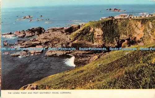R459016 The Lizard Point and Most Southernly House Cornwall Cotman Color Jarrold