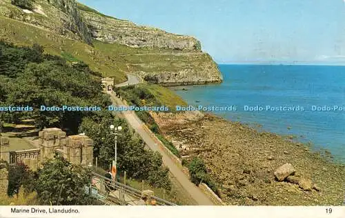 R459103 Marine Drive Llandudno 19 Color Gloss View Series Bamforth 1976