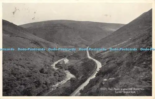 R456876 I o M Sulby The Pass Showing Snaefell J Salmon Photostyle 1956