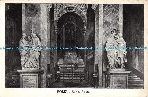 R456889 Roma Scala Weihnachtsmann Postkarte