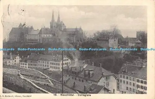 R456959 Neuchatel Collegiale A G Berthoud 1913