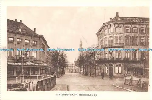 R459347 Stationstraat Middelburg Uitg Firma F B den Boer